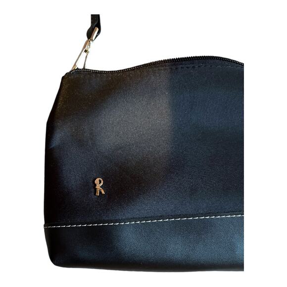 ROBERTA DI CAMERINO Mini Black Tote Nylon Italy Single Strap Zip Closure - Picture 4 of 10